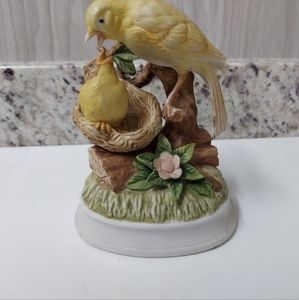 Vintage Gorham Music Box Bird Feeding her Baby "What the World Needs Now"